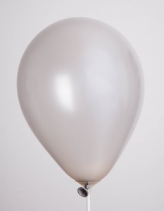 Silver Metallic balloons 5 